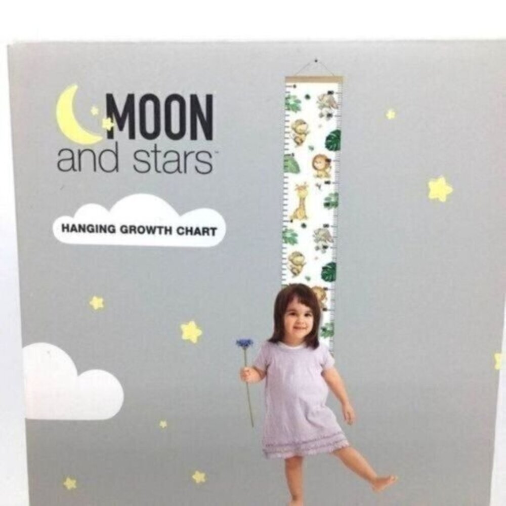 Moon and Stars Hanging Growth Chart New